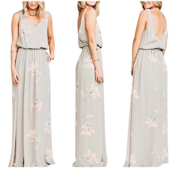 Show Me Your MuMu Dresses & Skirts - Show Me Your Mumu Kendall Chiffon Bridesmaid Maxi Dress Size XS NWT